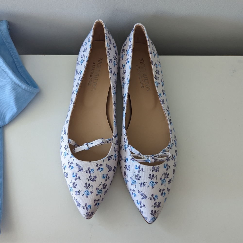 NEW Nicky Hilton x French Sole Size 8 Pink Flats - Picture 6 of 8